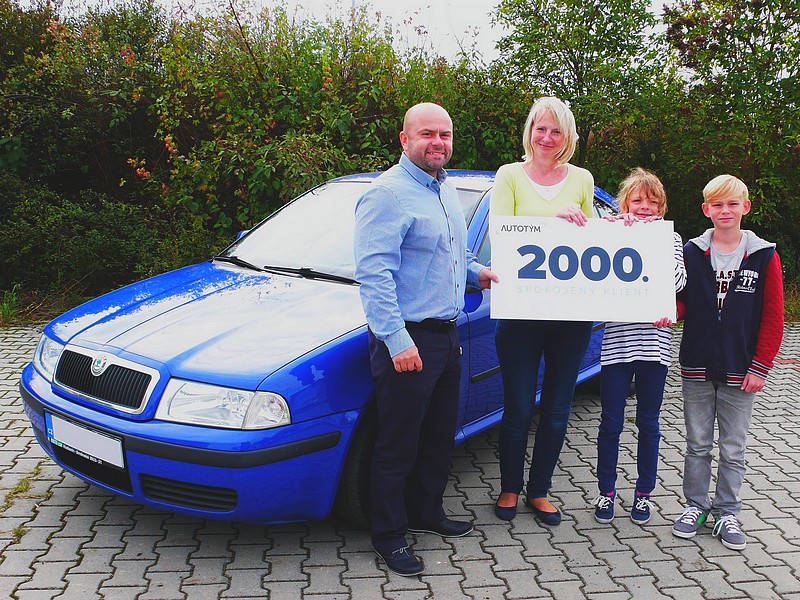 Autotým odměnil svého 2000. spokojeného zákazníka